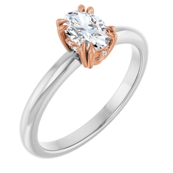 Double Claw-Prong Engagement Ring