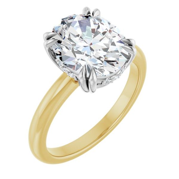 Double Claw-Prong Engagement Ring