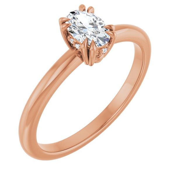 Double Claw-Prong Engagement Ring