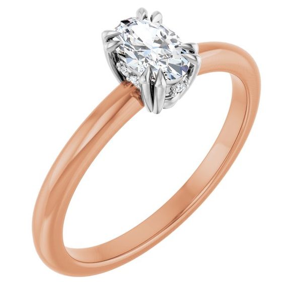 Double Claw-Prong Engagement Ring