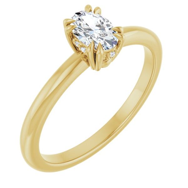 Double Claw-Prong Engagement Ring