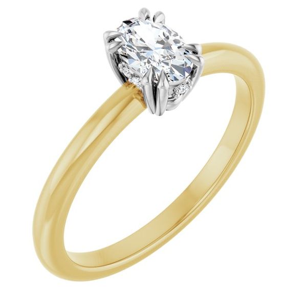Double Claw-Prong Engagement Ring