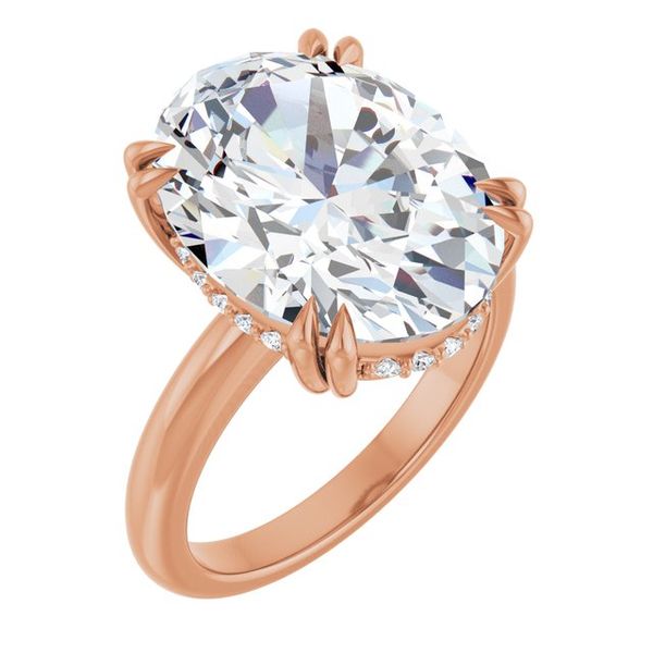 Double Claw-Prong Engagement Ring