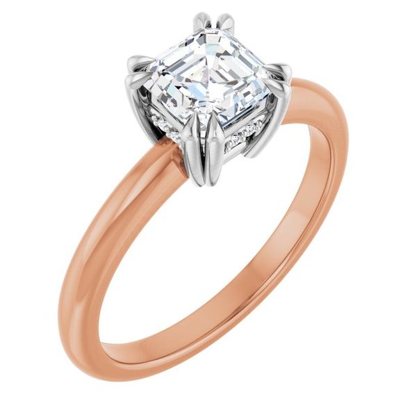 Double Claw-Prong Engagement Ring