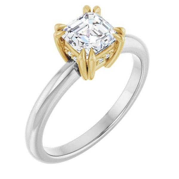 Double Claw-Prong Engagement Ring