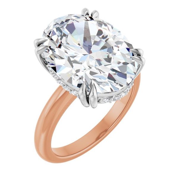Double Claw-Prong Engagement Ring