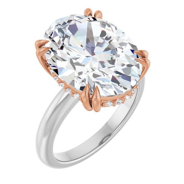 Double Claw-Prong Engagement Ring