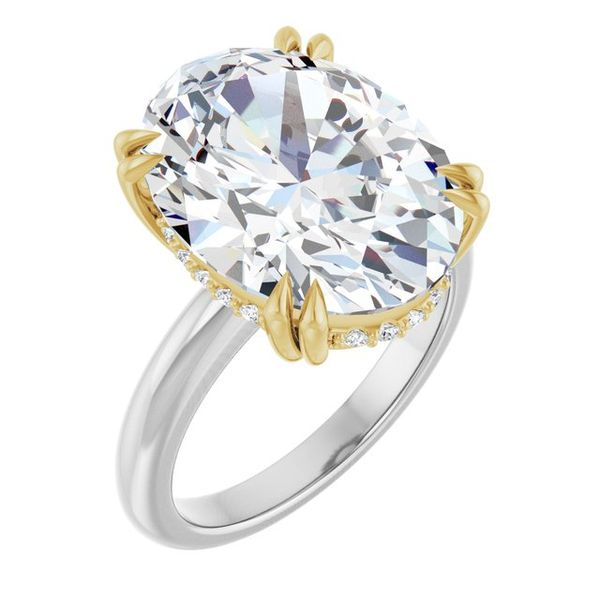 Double Claw-Prong Engagement Ring
