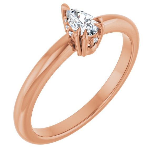 Double Claw-Prong Engagement Ring