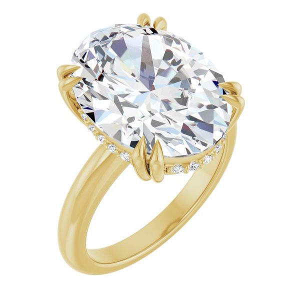 Double Claw-Prong Engagement Ring