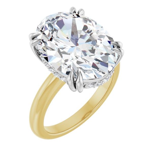 Double Claw-Prong Engagement Ring