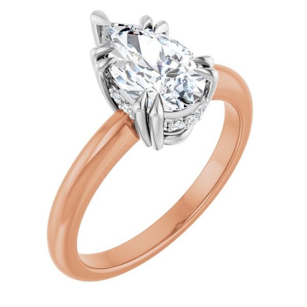 Double Claw-Prong Engagement Ring