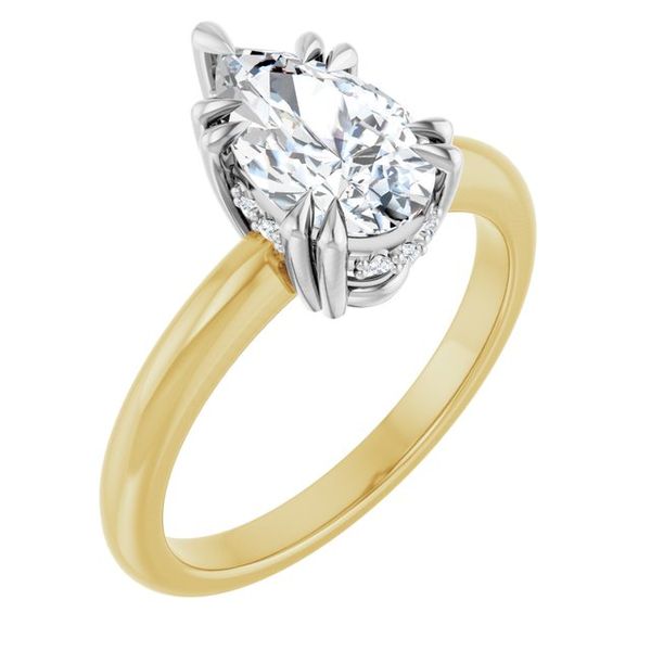 Double Claw-Prong Engagement Ring