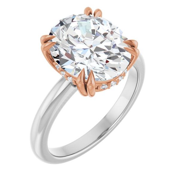 Double Claw-Prong Engagement Ring