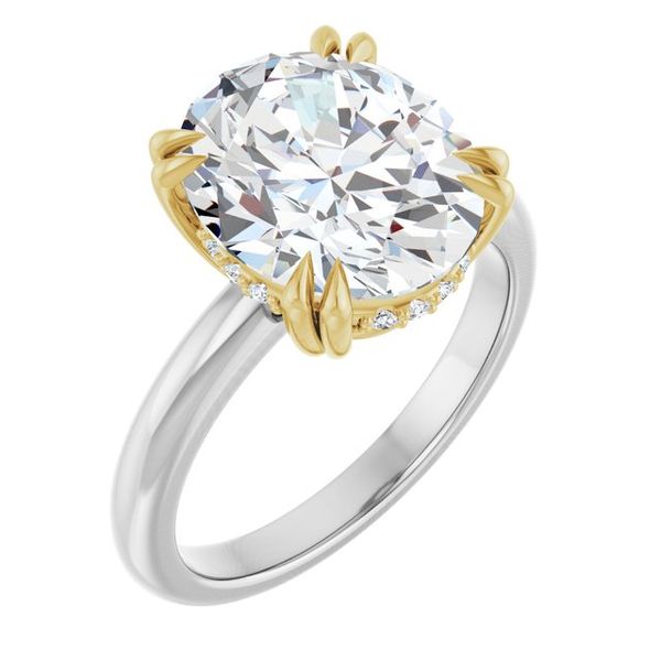 Double Claw-Prong Engagement Ring