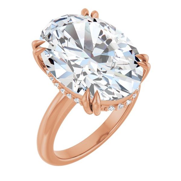 Double Claw-Prong Engagement Ring