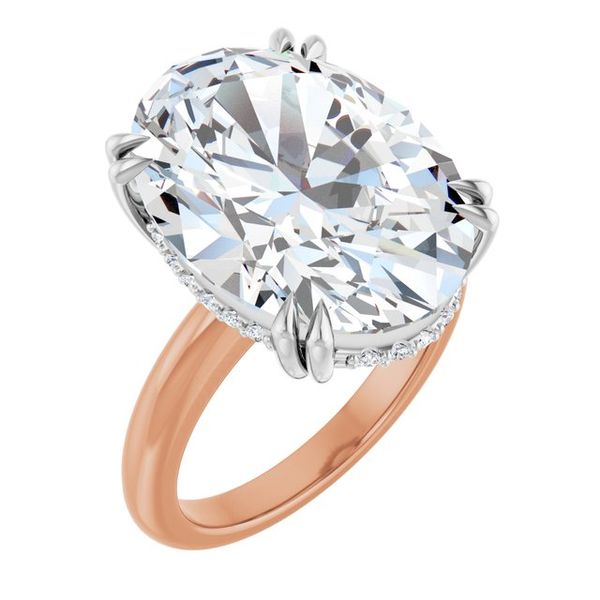 Double Claw-Prong Engagement Ring