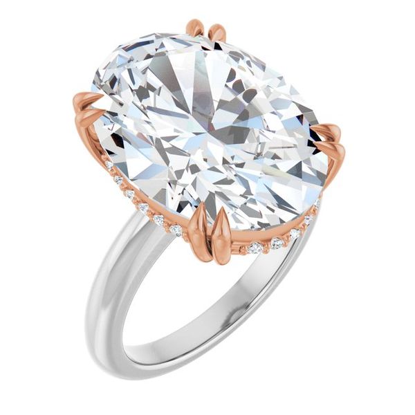 Double Claw-Prong Engagement Ring