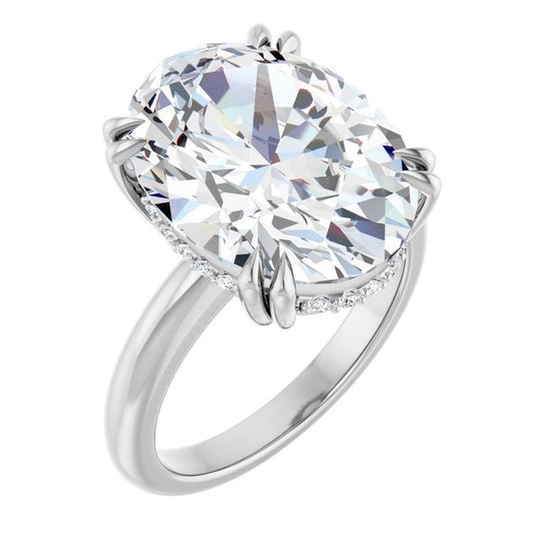 Double Claw-Prong Engagement Ring