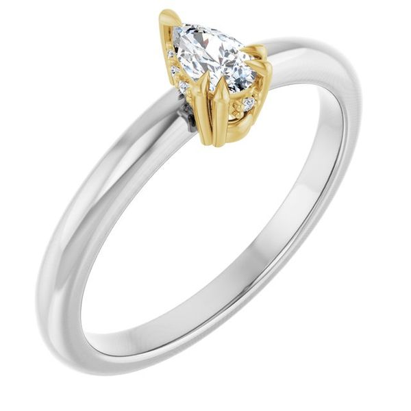 Double Claw-Prong Engagement Ring