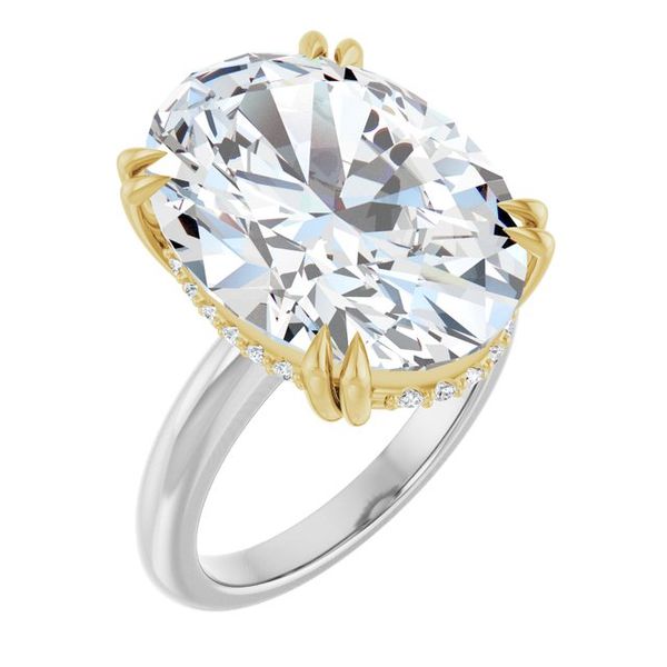 Double Claw-Prong Engagement Ring
