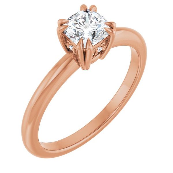 Double Claw-Prong Engagement Ring