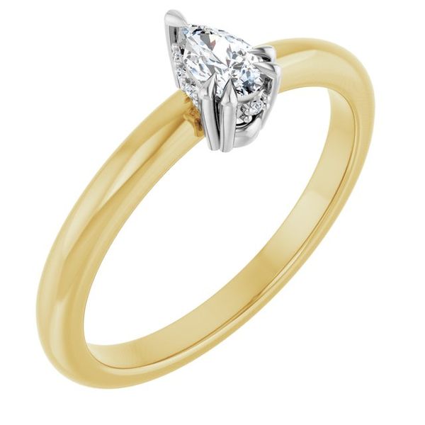 Double Claw-Prong Engagement Ring