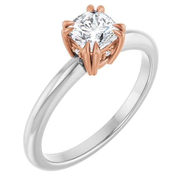 Double Claw-Prong Engagement Ring