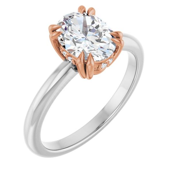 Double Claw-Prong Engagement Ring