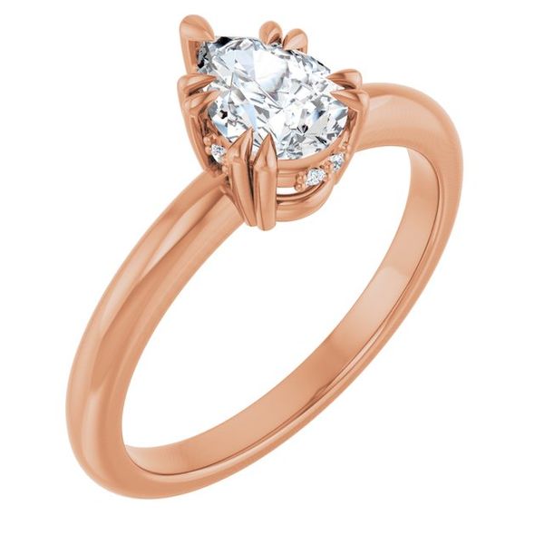 Double Claw-Prong Engagement Ring