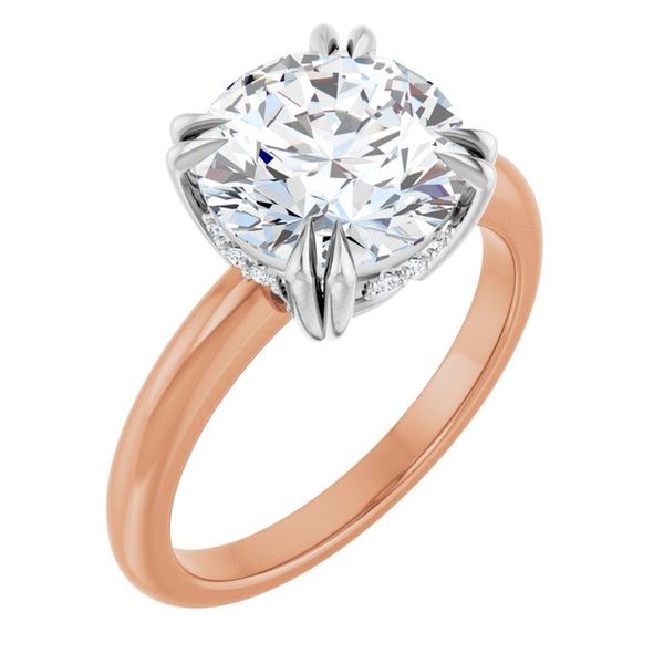 Double Claw-Prong Engagement Ring