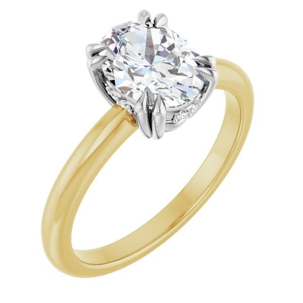 Double Claw-Prong Engagement Ring