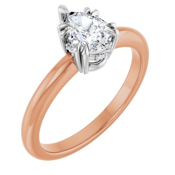 Double Claw-Prong Engagement Ring