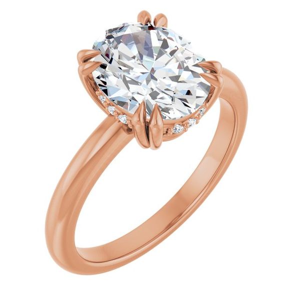 Double Claw-Prong Engagement Ring
