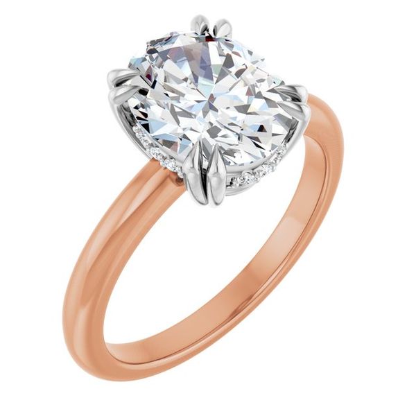 Double Claw-Prong Engagement Ring