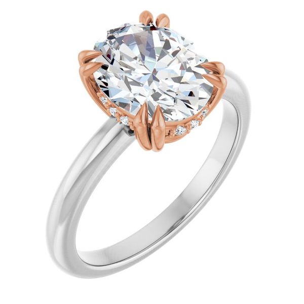 Double Claw-Prong Engagement Ring