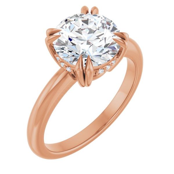 Double Claw-Prong Engagement Ring