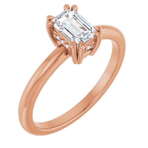 Double Claw-Prong Engagement Ring