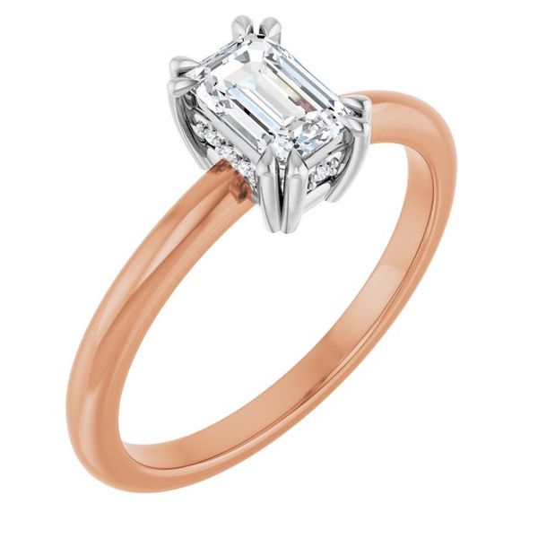 Double Claw-Prong Engagement Ring