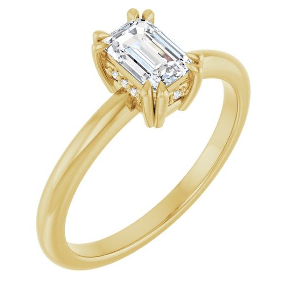 Double Claw-Prong Engagement Ring