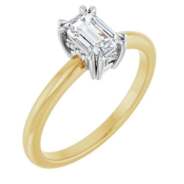 Double Claw-Prong Engagement Ring