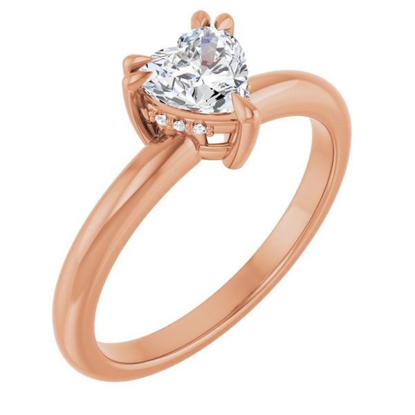 Double Claw-Prong Engagement Ring