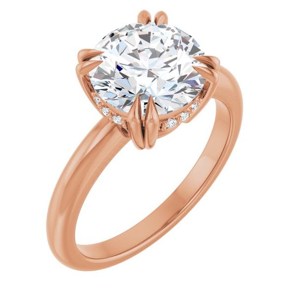 Double Claw-Prong Engagement Ring