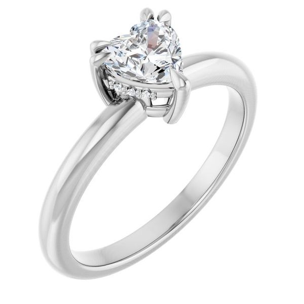 Double Claw-Prong Engagement Ring