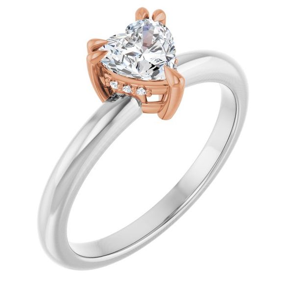 Double Claw-Prong Engagement Ring