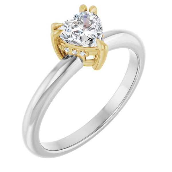 Double Claw-Prong Engagement Ring