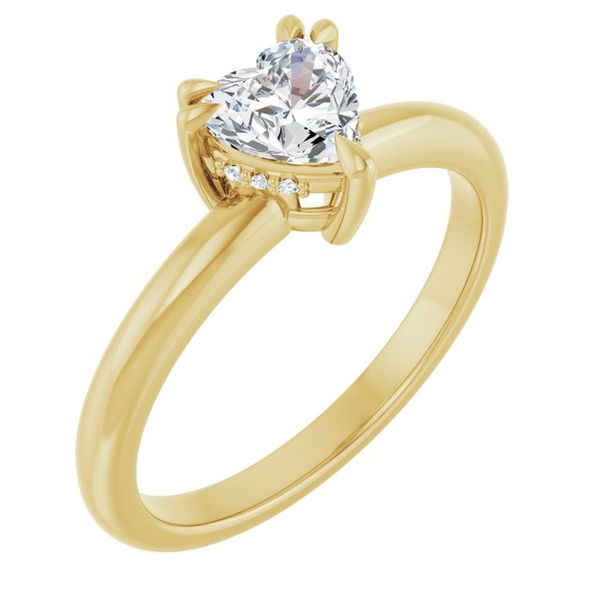 Double Claw-Prong Engagement Ring