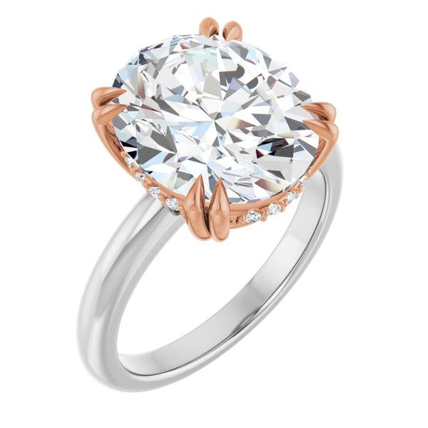 Double Claw-Prong Engagement Ring