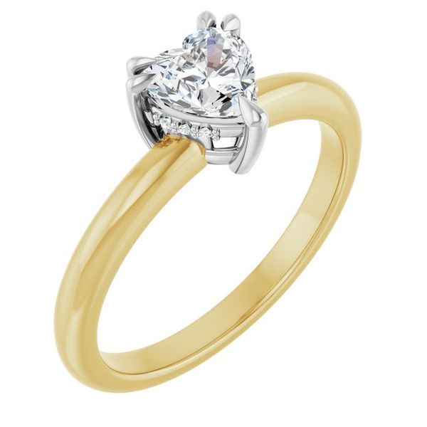 Double Claw-Prong Engagement Ring