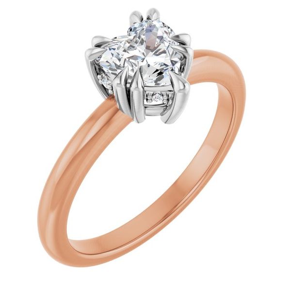 Double Claw-Prong Engagement Ring